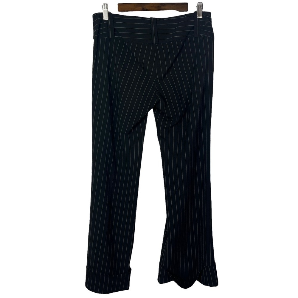 Necessary Objects Y2k Black Pin Stripe Dress Pant… - image 2